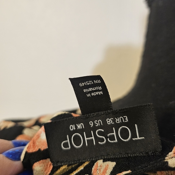 Floral Black Jumpsuit - Picture 2 of 7